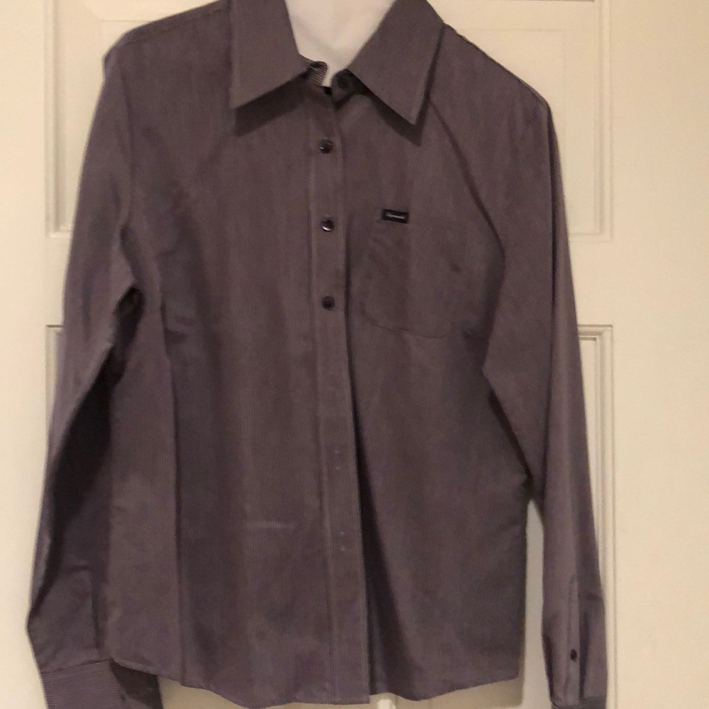 Faconnable Purple/Silver Tailired Shirt